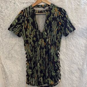 Chloah cactus blouse/tunic dress size medium